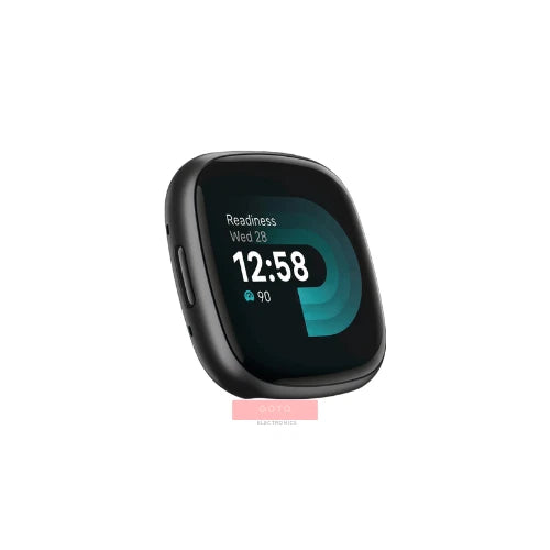 Fitbit Versa 4 Fitness Smartwatch - Graphite Aluminum - Black FB523 - No Band